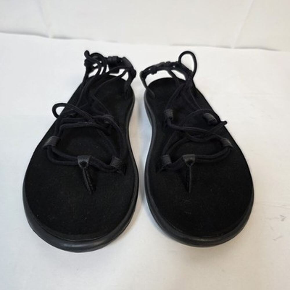 Teva Womens Size 7 Voya Infinity Strappy Sandals Black 1019622 Mush Topsole - Picture 2 of 16